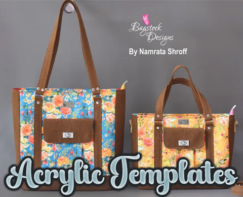 Bellezza Tote or Handbag - Bagstock Designs - Acrylic Template