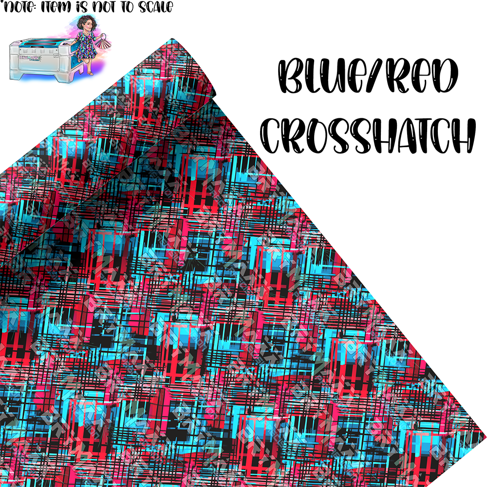 Blue/Red Crosshatch