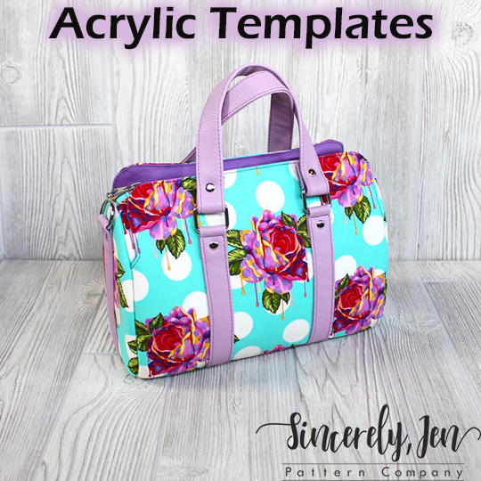 Marcel Barrel Bag - Sincerely Jen - Acrylic Template