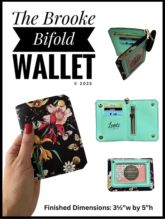 Brooke Bifold Wallet - Linds Handmade - Acrylic Template