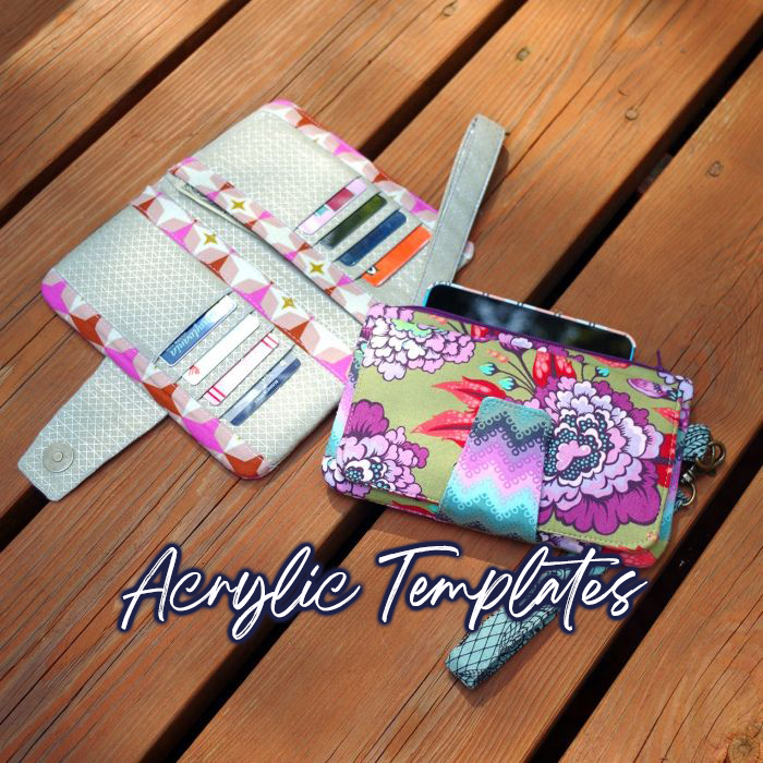 Pearl Wallet - Swoon Sewing Patterns - Acrylic Template