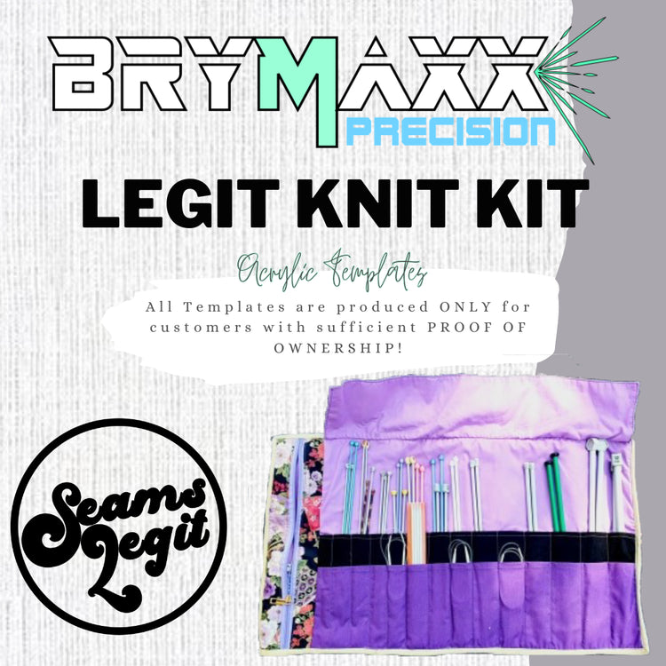 Knit Kit Case - Seams Legit - Acrylic Template