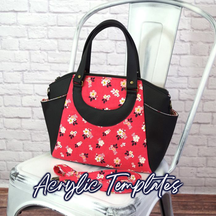 Annette Handbag - Swoon Sewing Patterns - Acrylic Template