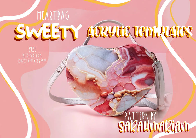 Heartbag Sweety Crossbody Bag - Sarah Mariam - Acrylic Templates