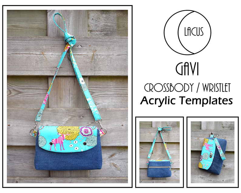 Gavi Crossbody - Acrylic Templates - Lacus Bags
