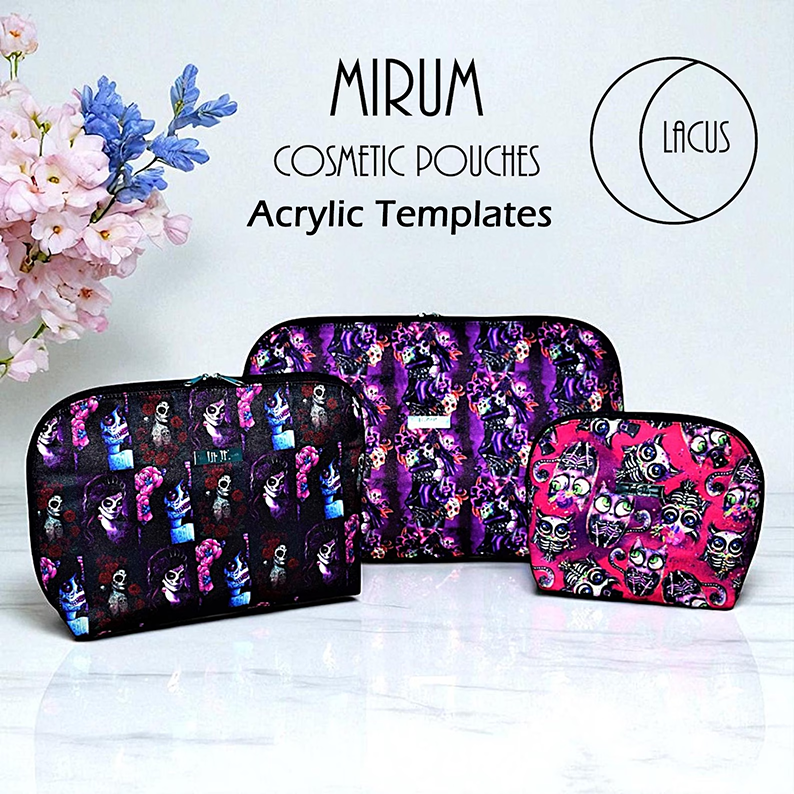 Mirum Cosmetic Pouches - Acrylic Templates - Lacus Bags