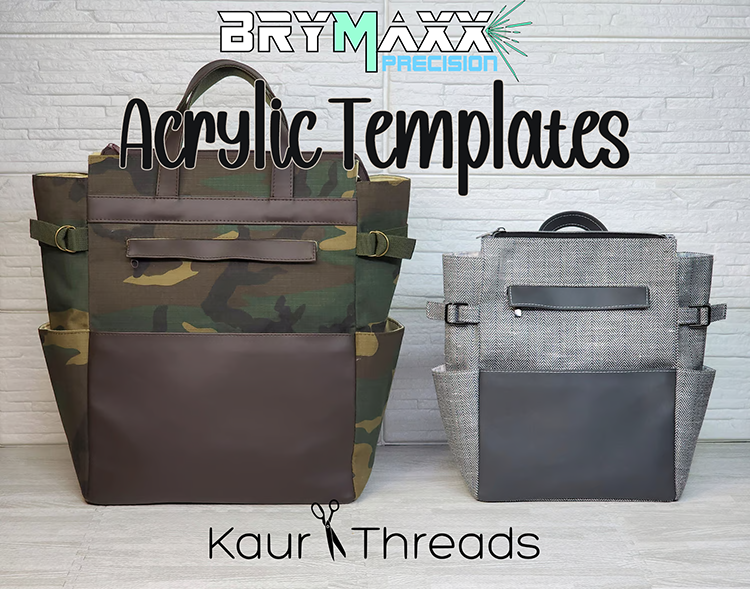 Mercury Backpack - Kaur Threads - Acrylic Template