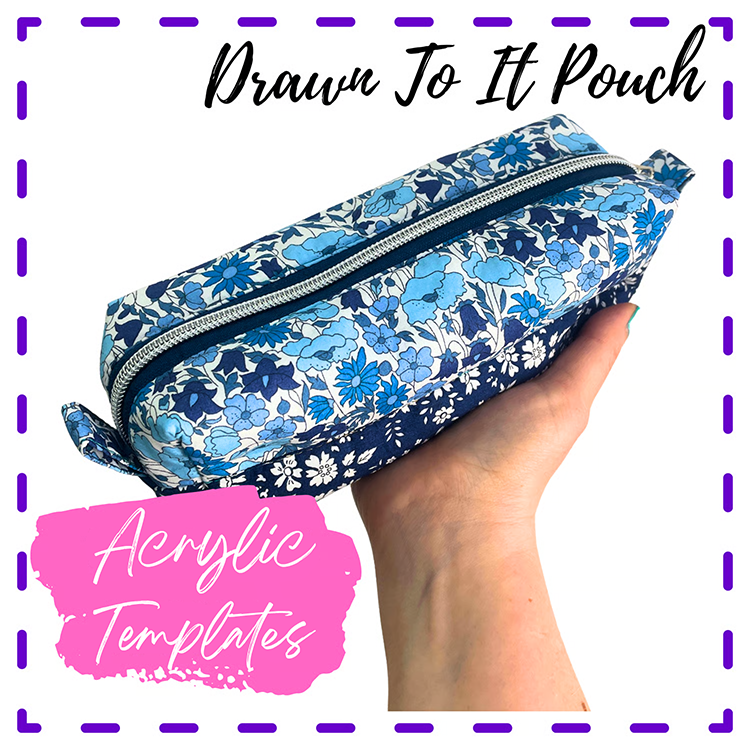 The Drawn To It Pencil Case - Acrylic Templates - Studio 7t7