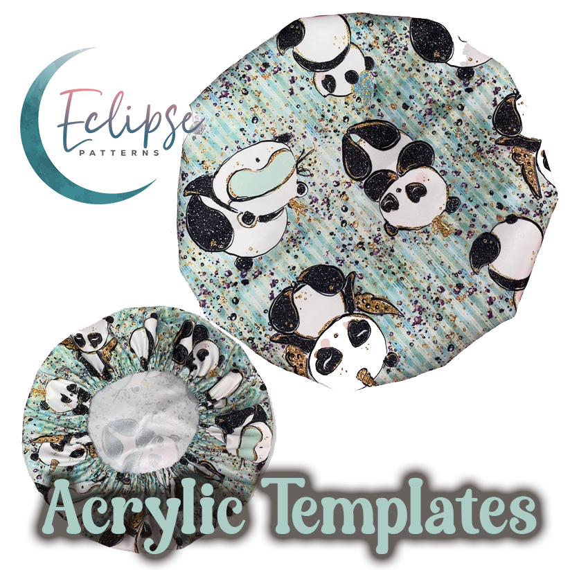 Shower Cap - Eclipse Patterns - Acrylic Template