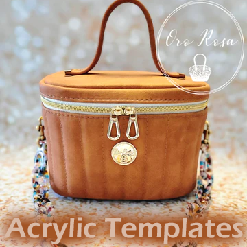 Teresita Train Case - Oro Rosa - Acrylic Template