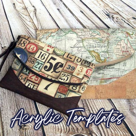 Heidi Fold Over Clutch and Wristlet - Swoon Sewing Patterns - Acrylic Template