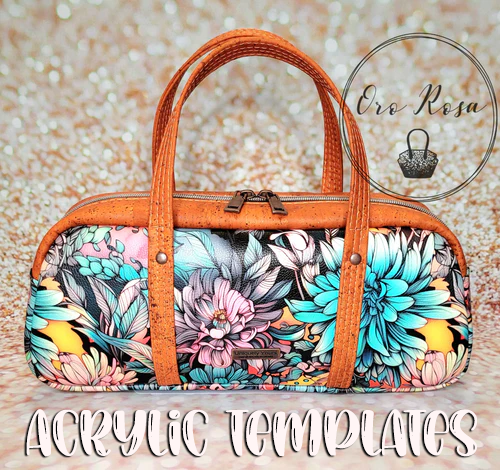 Cassiopeia East West Bag - Oro Rosa - Acrylic Template