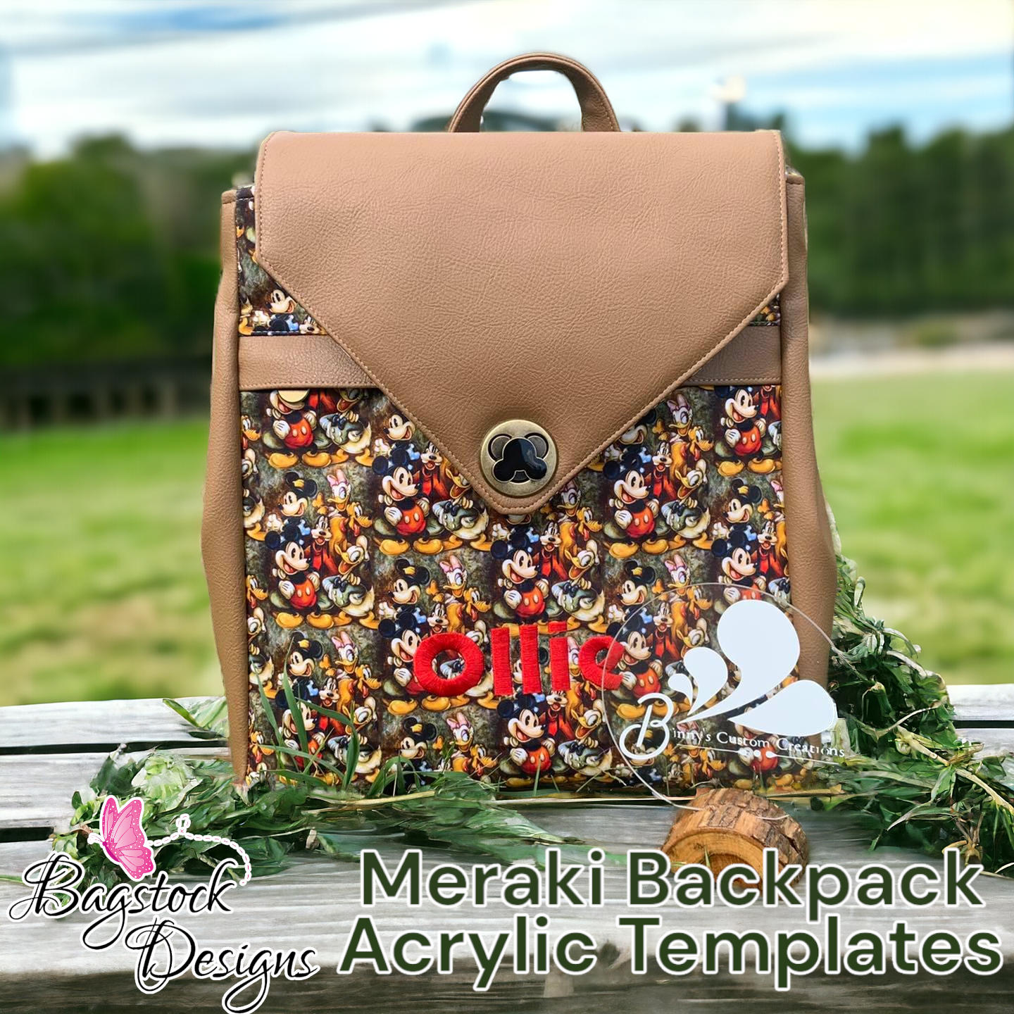 Meraki Backpack - Bagstock Designs - Acrylic Template
