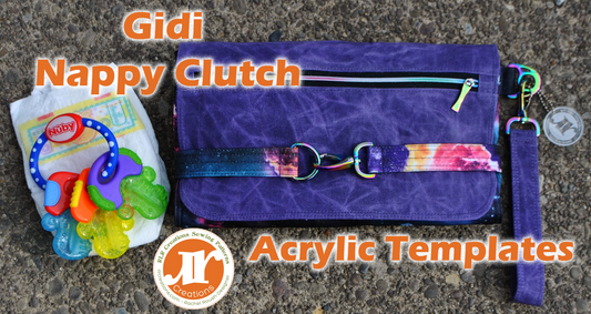 Gidi Nappy Clutch - RLR Creations - Acrylic Template