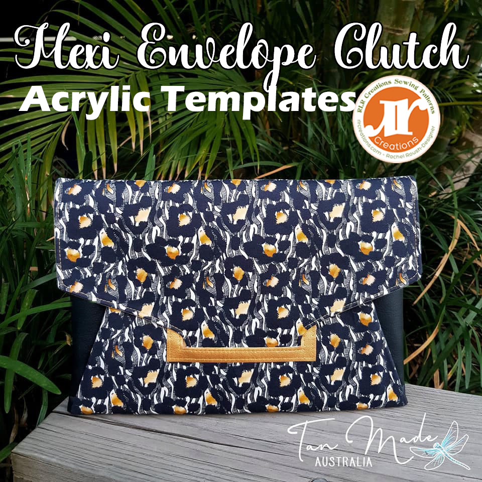 Mexi Envelope Clutch - RLR Creations - Acrylic Template
