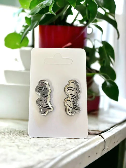 Custom Logo Earring Creations