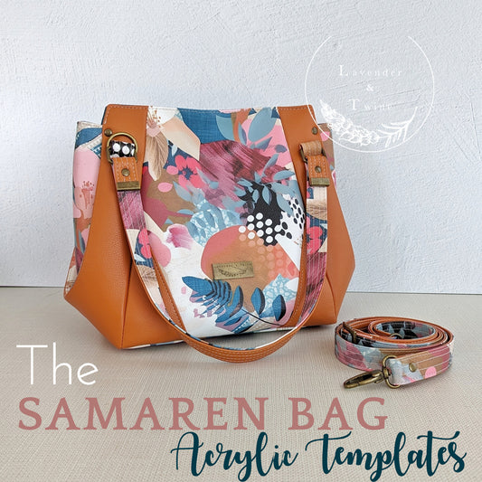 The Samaren Bag- Lavender and Twine - Acrylic Template