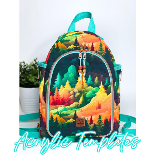 Two Faced Backpack - Country Cow Designs - Acrylic Template