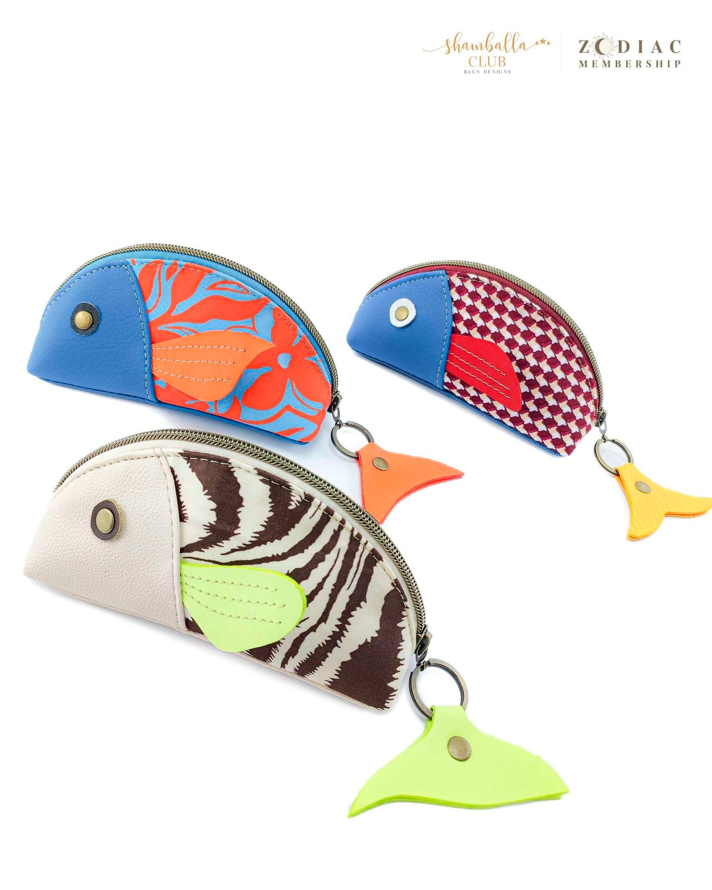 Bartolo Fish Pouch - Shamballa Bags Designs - Acrylic Template
