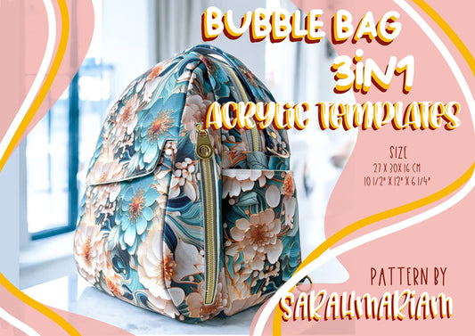 Bubble Bag 3 in 1 Backpack - Acrylic Templates