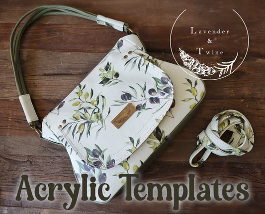 The Brighstone Bag - Lavender and Twine - Acrylic Template