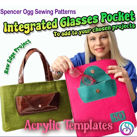 Integrated Glasses Case - SpencerOgg Pattern - Acrylic Template