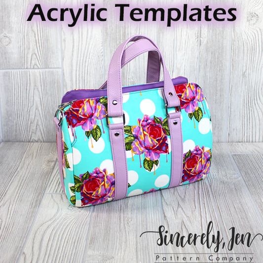 Marcel Barrel Bag - Sincerely Jen - Acrylic Template