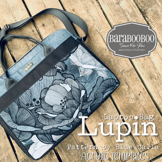 Lupin Computer Bag - Blue Calla Patterns - Acrylic Template