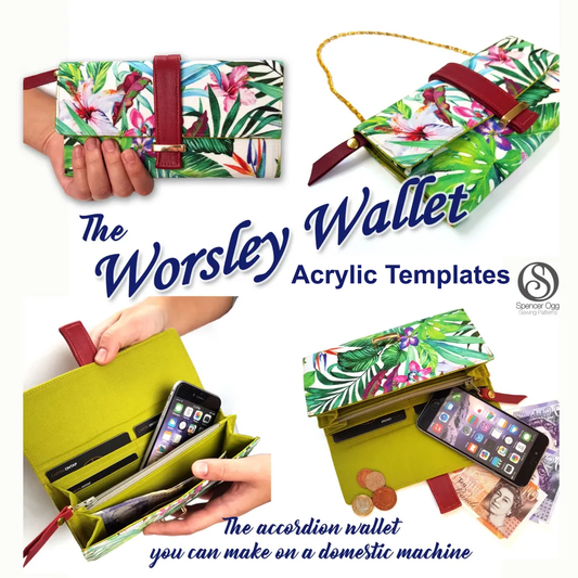 The Worsley Wallet - SpencerOgg Pattern - Acrylic Template