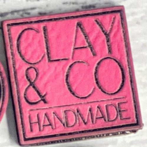 Iron-On Pleather Logo Plaque