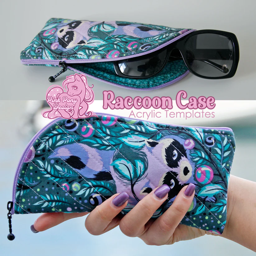 Raccoon Case - Pink Pony Designs - Acrylic Template
