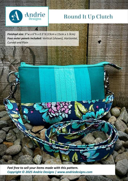 Round It Up Clutch - Andrie Designs - Acrylic Template