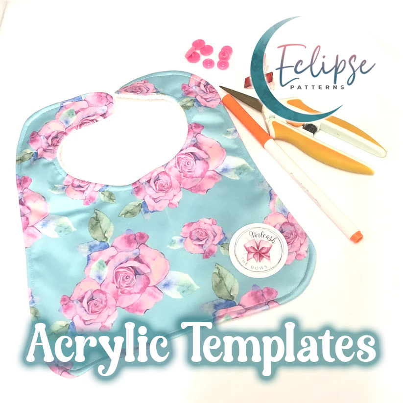 Straight and Curved Bib - Eclipse Patterns - Acrylic Template