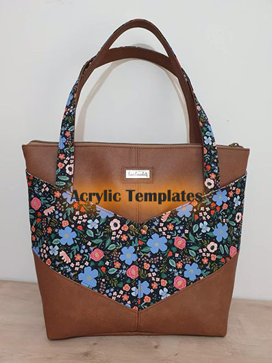 Harlequin Tote- Crafted by Leanne - Acrylic Template
