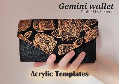 Gemini Wallet- Crafted by Leanne - Acrylic Template