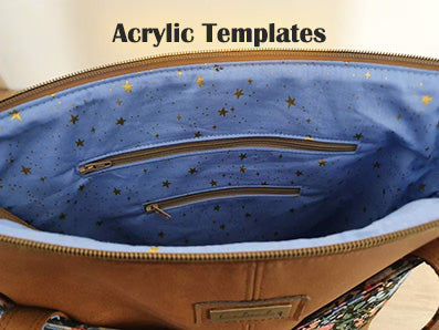 Harlequin Tote- Crafted by Leanne - Acrylic Template