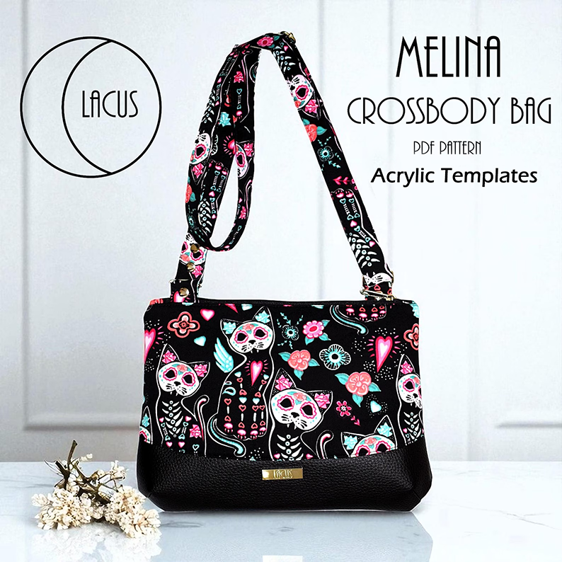 Melina Crossbody - Acrylic Templates - Lacus Bags