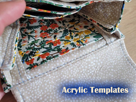 The Wren Wallet - Crafted by Leanne - Acrylic Template