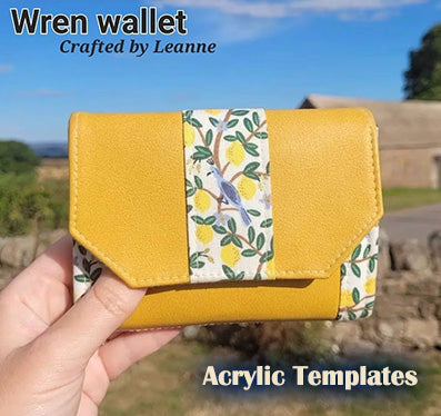 The Wren Wallet - Crafted by Leanne - Acrylic Template