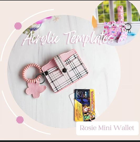 Rosie Mini Wallet - Craftsfullymade - Acrylic Templates