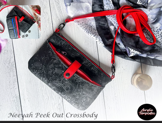 Neeyah Peek Out Crossbody - Craftsfullymade - Acrylic Templates