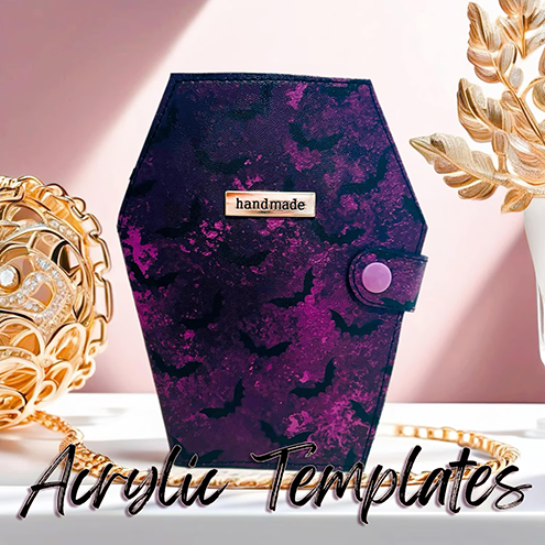 Lilibeth Coffin Wallet - Notorious Alice - Acrylic Templates