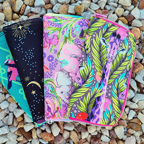 Cosmos Zipper Wallet - Acrylic Templates - Little Moo Designs