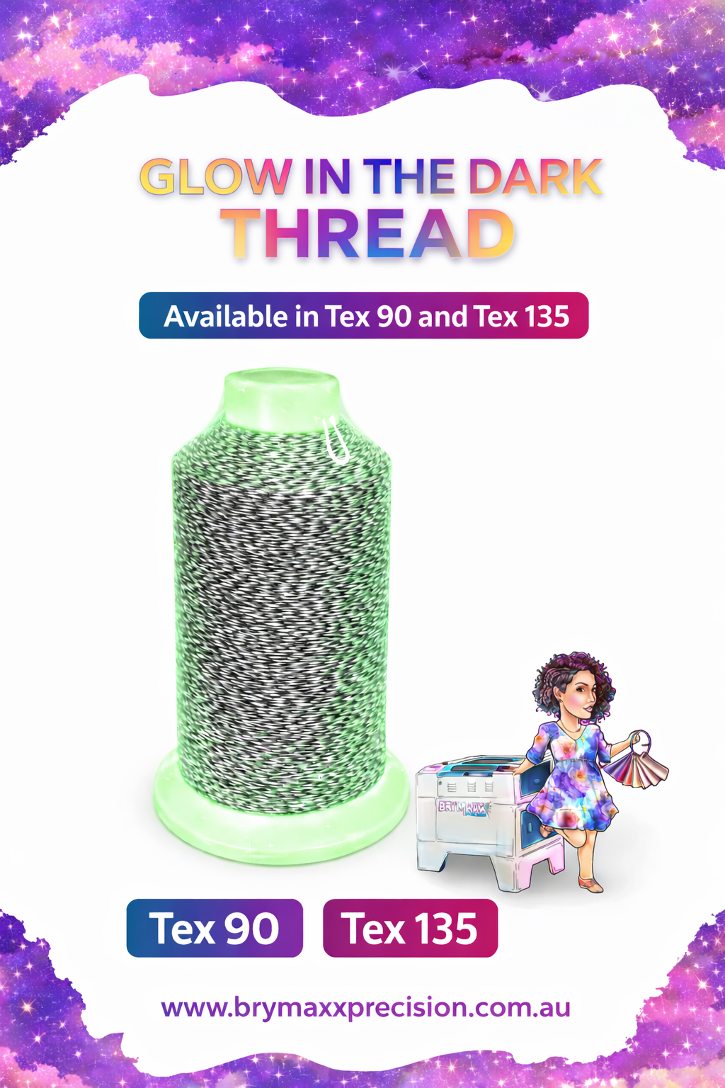 Glow in the Dark Thread – Polyblend Top Stitching Thread – BryMaxx ...