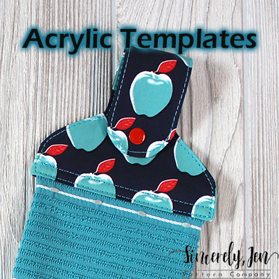 Monica's Towel Topper - Sincerely Jen - Acrylic Template