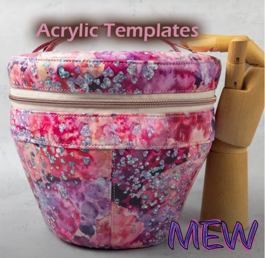 The Jerrie Bucket Bag - MEW Designs - Acrylic Template